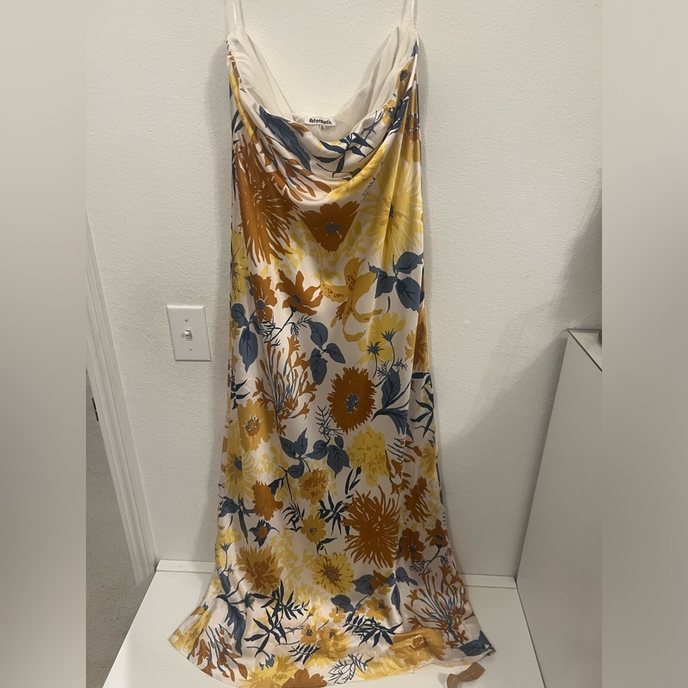🌺Reformation Joana Strapless  Midi Dress - Picture 14 of 16